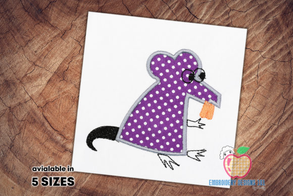 A Mouse Eating Cheese Embroidery Review