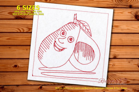 Cartoon Avocado Fruit