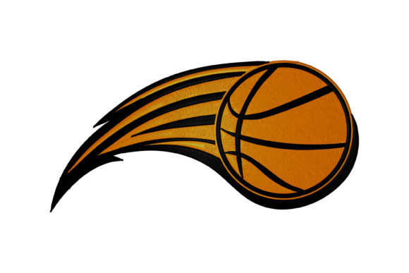 Fun Basketball Ball Embroidery