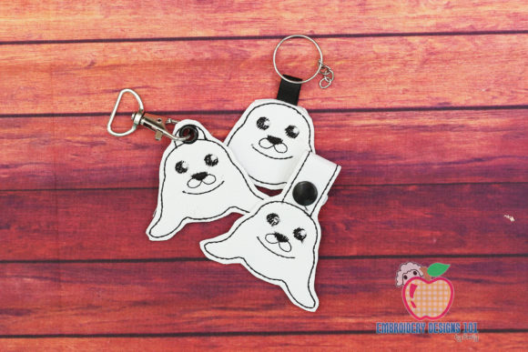 Harp Seal ITH Keyfob Review for Seasonal Embroidery